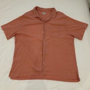 Urban Outfitters Women's Button Down Shirt - Rust